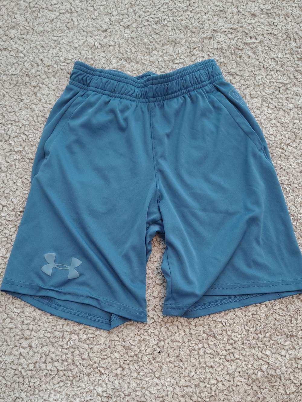Under Armour Teal Athletic Shorts with Logo